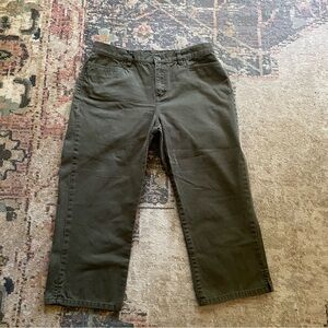 Lauren Jeans Co. Olive Green Capri Pants Size 6